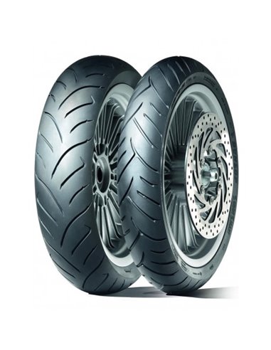 Cubierta DUNLOP 130 90 10 61L (120 Km/h) SCOOTSMART Scooter Tubeless Convencional Delantera/Trasera Estandar