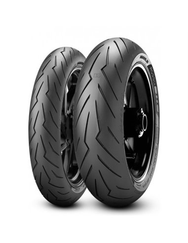 Cubierta PIRELLI 150 60 17 66H (210 Km/h) DIABLO ROSSO III Moto bigoma Tubeless Radial Trasera Estandar