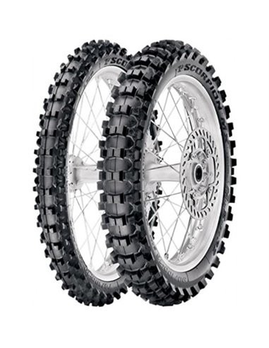 Cubierta PIRELLI 120 90 19 66M (130 Km/h) SCORPION MX32 MID SOFT Cross TubeTipe Convencional Trasera Estandar