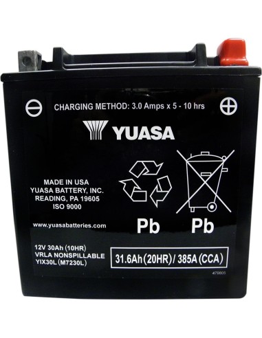 Batería YUASA YIX30L-BS