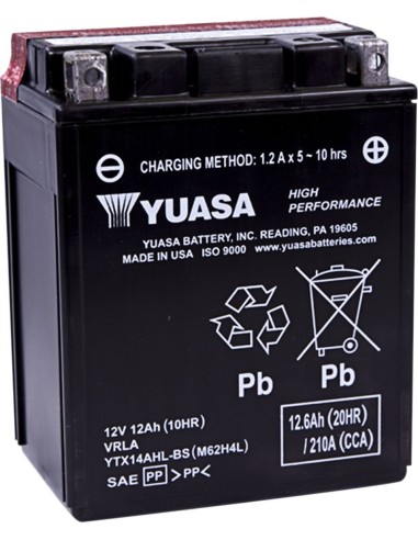 Batería YUASA YTX14AHL-BS