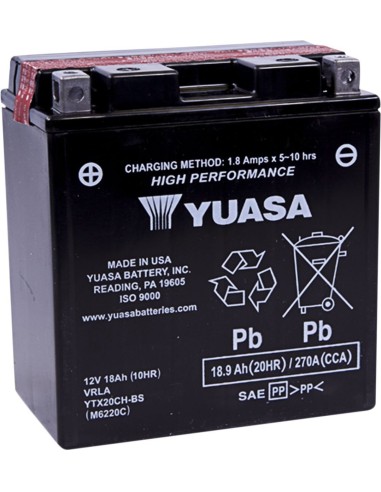 Batería YUASA YTX20CH-BS