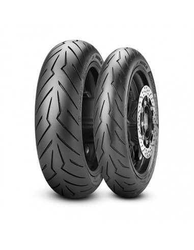 Cubierta PIRELLI 120 70 17 58H (210 Km/h) DIABLO ROSSO SCOOTER Scooter Tubeless Radial Delantera Estandar