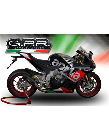 GPR escape compatible con  Aprilia Rsv4 1000 - RF - Rr - Racer Pack 2015-2016, Furore Poppy, Escape legal, homologado, silenciad