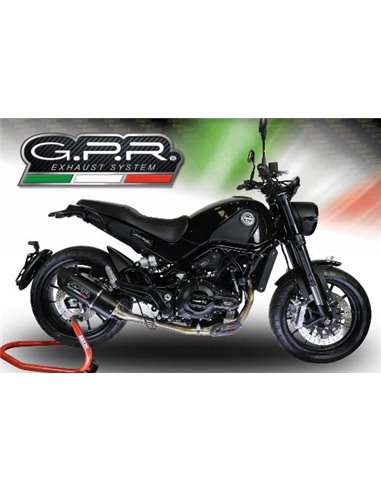 GPR escape compatible con  Benelli Leoncino 500 2017-2020, Furore Evo4 Poppy, Escape legal, homologado, silenciador con db kille