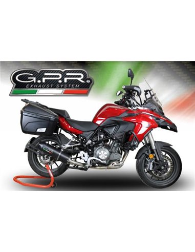 GPR escape compatible con  Benelli Trk 502 2017-2020, Furore Evo4 Poppy, Escape homologado, legal, con db killer extraíble, tubo