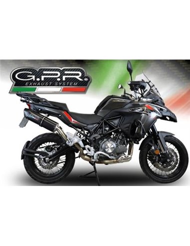 GPR escape compatible con  Benelli Trk 502 X 2017-2020, Furore Evo4 Poppy, Escape legal, homologado, silenciador con db killer d