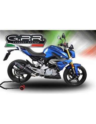 GPR escape compatible con  Bmw G 310 R 2017-2021, Furore Evo4 Poppy, Escape completo homologado y legal,con catalizador incluido