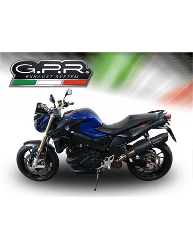 GPR escape compatible con  Bmw F 800 R 2009-2014, Furore Poppy, Escape legal, homologado, silenciador con db killer desmontable 