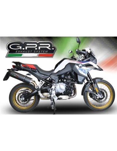 GPR escape compatible con  Bmw F 850 Gs - Adventure 2018-2020, Furore Evo4 Poppy, Escape legal, homologado, silenciador con db k