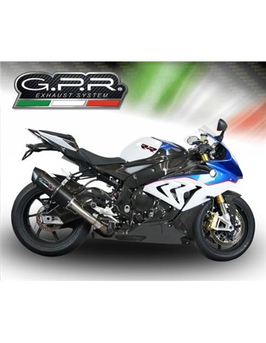 GPR escape compatible con  Bmw S 1000 Rr  2015-2016, Furore Poppy, Escape legal, homologado, silenciador con db killer desmontab