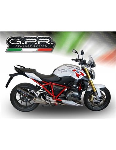 GPR escape compatible con  Bmw R 1200 R 2015 Lc 2015-2016, Furore Poppy, Escape legal, homologado, silenciador con db killer des