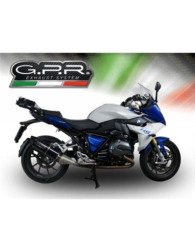 GPR escape compatible con  Bmw R 1200 Rs Lc 2017-2019, Furore Evo4 Poppy, Escape legal, homologado, silenciador con db killer de