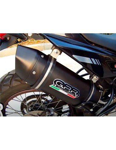 GPR escape compatible con  Derbi Senda Drd 125 R / SM 2009-2013, Furore Poppy, Escape legal, homologado, silenciador con cataliz