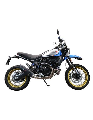 GPR escape compatible con  Ducati Scrambler 800 Desert Sled - DS Fasthouse 2021-2024, Furore Evo4 Poppy, Escape legal, homologad