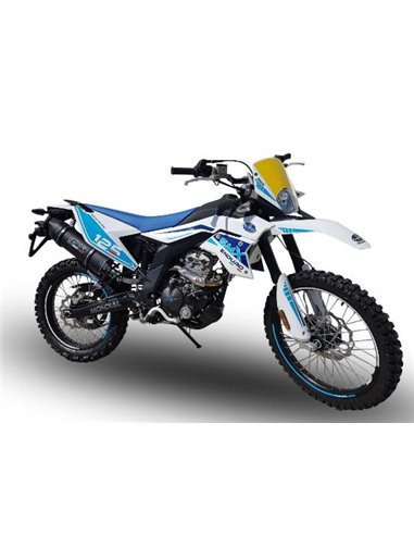 GPR escape compatible con  F.B. Mondial Smx 125 Enduro 2018-2020, Furore Evo4 Poppy, Escape homologado, legal, con db killer ext