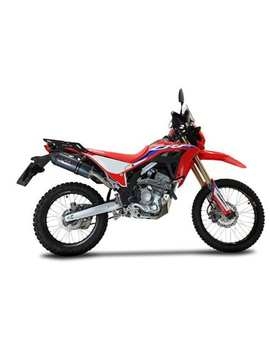 GPR escape compatible con  Honda Crf 300 L / Rally 2021-2023, Furore Poppy, Escape racing, silenciador con db killer y tubos de 