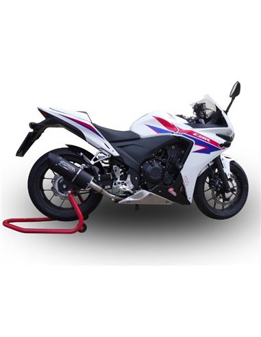 GPR escape compatible con  Honda Cbr 500 R 2012-2018, Furore Poppy, Escape racing, silenciador con tubo de conexion, articulo si