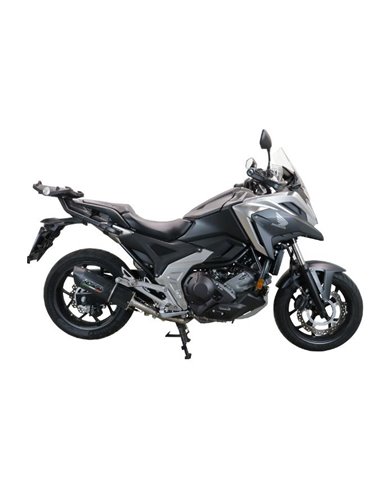 GPR escape compatible con  Honda Nc 700 X - S Dct  2012-2013, Furore Poppy, Escape legal, homologado, silenciador con db killer 