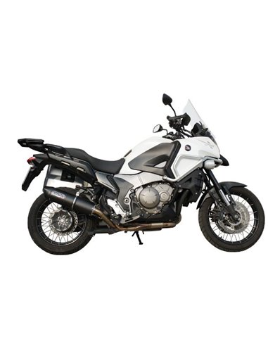 GPR escape compatible con  Honda Crosstourer 1200 Gtc I.E. 2011-2016, Furore Poppy, Escape legal, homologado, silenciador con db