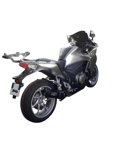 GPR escape compatible con  Honda Vfr 1200 F I.E. 2010-2016, Furore Poppy, Escape legal, homologado, silenciador con db killer de