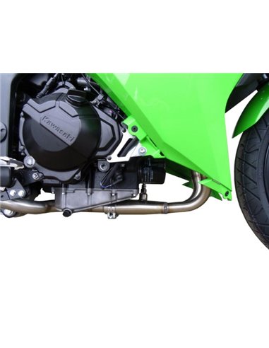 GPR escape compatible con  Kawasaki Ninja 300 R  2012-2017, Furore Poppy, Escape completo homologado y legal,con catalizador inc