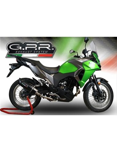 GPR escape compatible con  Kawasaki Versys-X 300 2017-2021, Furore Evo4 Poppy, Escape legal, homologado, silenciador con cataliz