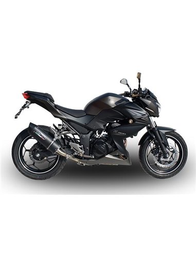 GPR escape compatible con  Kawasaki Z 300 2014-2017, Furore Poppy, Escape legal, homologado, silenciador con db killer desmontab