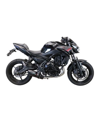 GPR escape compatible con  Kawasaki Z 650 2017-2020, Furore Evo4 Poppy, Escape completo homologado y legal,con catalizador inclu