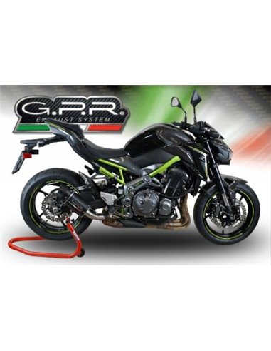 GPR escape compatible con  Kawasaki Z 900 2017-2019, Furore Evo4 Poppy, Escape legal, homologado, silenciador con db killer desm