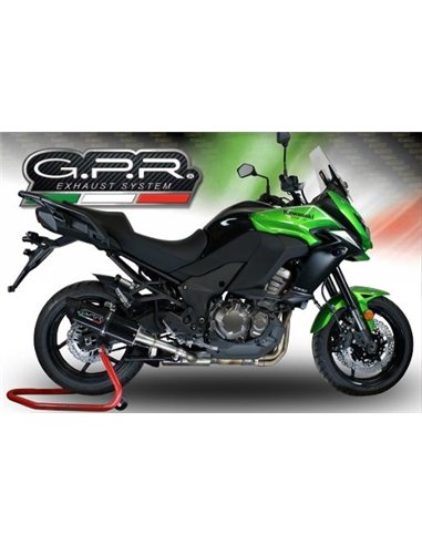 GPR escape compatible con  Kawasaki Versys 1000 I.E. 2011-2013, Furore Poppy, Escape legal, homologado, silenciador con db kille