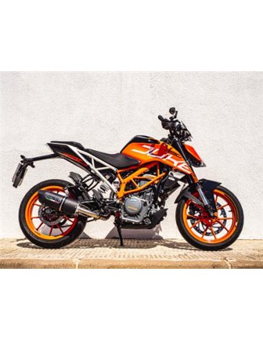 GPR escape compatible con  Ktm Duke 390 2017-2020, Furore Poppy, Escape racing, silenciador con tubo de conexion, articulo sin h