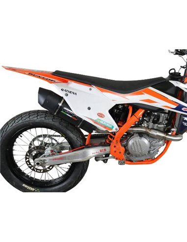 GPR escape compatible con  Ktm SX-F 450 2016-2018, Furore Nero, Escape completo racing, incluyendo colector y db killer desmonta