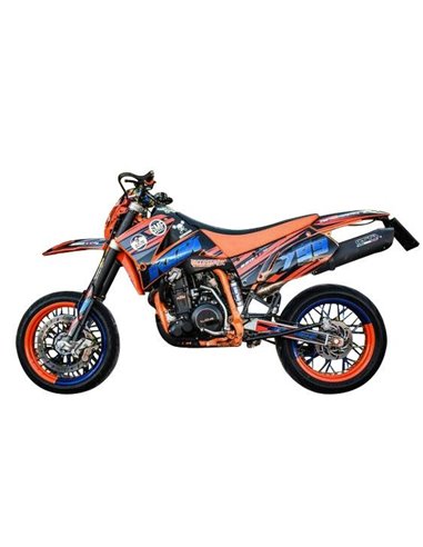 GPR escape compatible con  Ktm EGS Adventure / LC4  1999-2003, Furore Poppy, Escape legal, homologado, silenciador con db killer