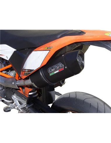 GPR escape compatible con  Ktm Enduro 690 R  2007-2016, Furore Poppy, Escape legal, homologado, silenciador con db killer desmon