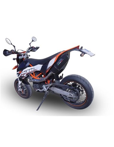 GPR escape compatible con  Ktm Enduro 690 R  2007-2016, Furore Poppy, Escape completo homologado y legal, incluido db killer ext