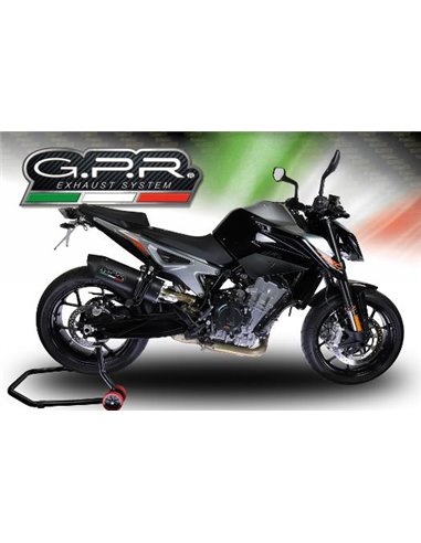 GPR escape compatible con  Ktm Duke 790 2017-2020, Furore Evo4 Poppy, Escape legal, homologado, silenciador con db killer desmon