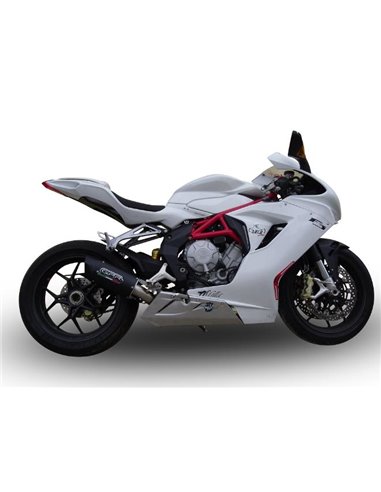 GPR escape compatible con  Mv Agusta Brutale 675 2012-2015, Furore Poppy, Escape legal, homologado, silenciador con db killer de