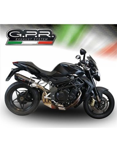 GPR escape compatible con  Mv Agusta Brutale 750 S 2000-2006, Furore Poppy, Escape legal, homologado, silenciador con db killer 