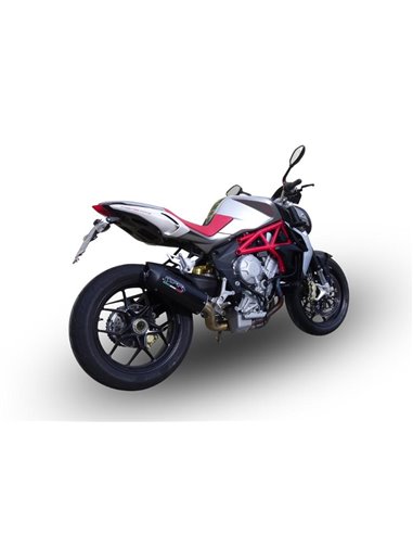 GPR escape compatible con  Mv Agusta Brutale 800 2012-2016, Furore Poppy, Escape legal, homologado, silenciador con db killer de