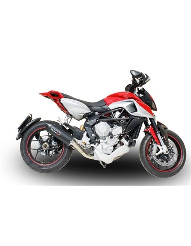 GPR escape compatible con  Mv Agusta Rivale / Stradale 800 2014-2016, Furore Poppy, Escape legal, homologado, silenciador con db