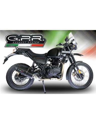 GPR escape compatible con  Royal Enfield Himalayan 410 Diam.36mm 2017-2020, Furore Poppy, Escape racing, silenciador con tubo de