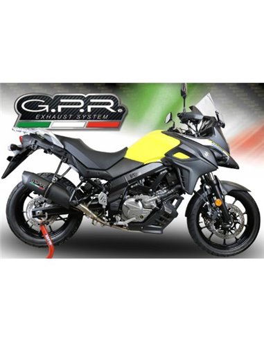 GPR escape compatible con  Suzuki V-Strom DL650 2017-2020, Furore Evo4 Poppy, Escape semi-completo homologado, con db killer ext