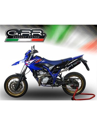 GPR escape compatible con  Yamaha Wr 125 R 2009-2011, Furore Poppy, Escape legal, homologado, silenciador con db killer desmonta