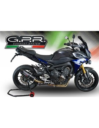 GPR escape compatible con  Yamaha Mt-09 Tracer 900 2015-2016, Furore Poppy, Escape completo homologado y legal, incluido db kill