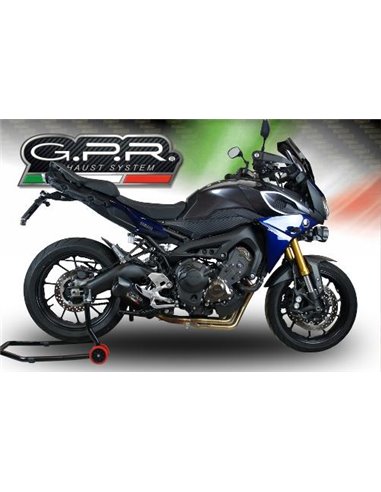 GPR escape compatible con  Yamaha Mt-09 Tracer 900 2015-2016, Furore Poppy, Escape completo homologado y legal, incluido db kill