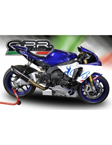 GPR escape compatible con  Yamaha Yzf R1/R1-M 2015-2016, Furore Poppy, Escape racing, con tubos de conexion, articulo sin homolo