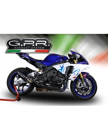 GPR escape compatible con  Yamaha Yzf R1/R1-M 2017-2019, Furore Evo4 Poppy, Escape legal, homologado, silenciador con db killer 