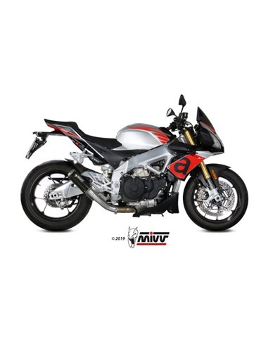 Mivv Slip-On Mk3 black Aprilia Tuono V4 1100 2018-20