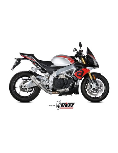 Mivv Slip-On Mk3 St. Steel Aprilia Tuono V4 1100 2018-20